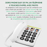 Doro PhoneEasy 331ph Téléphone Fixe pour Seniors avec GrandesTouches, Numérotation Abrégée et Compatible avec Appareils Auditifs
