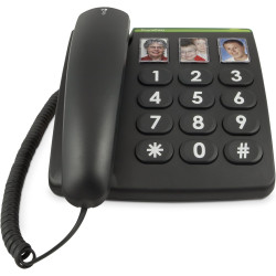 doro téléphone grande touche PhoneEasy331ph noir (import Allemagne)