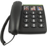 doro téléphone grande touche PhoneEasy331ph noir (import Allemagne)