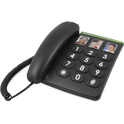 doro téléphone grande touche PhoneEasy331ph noir (import Allemagne)