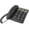 doro téléphone grande touche PhoneEasy331ph noir (import Allemagne)
