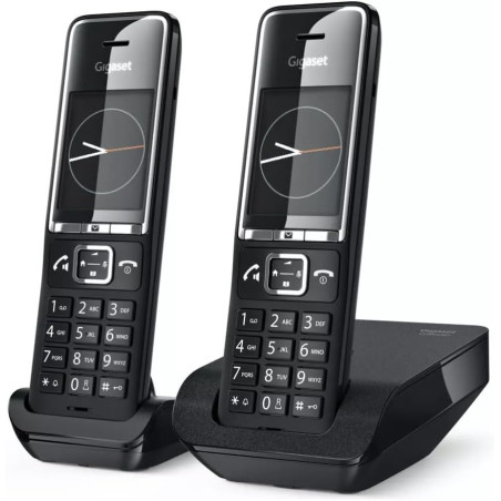Gigaset téléphone sans fil comfort 550 duo noir, noir