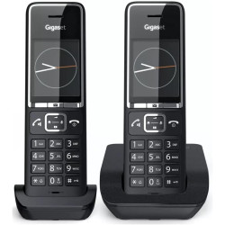 Gigaset téléphone sans fil comfort 550 duo noir, noir
