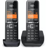Gigaset téléphone sans fil comfort 550 duo noir, noir