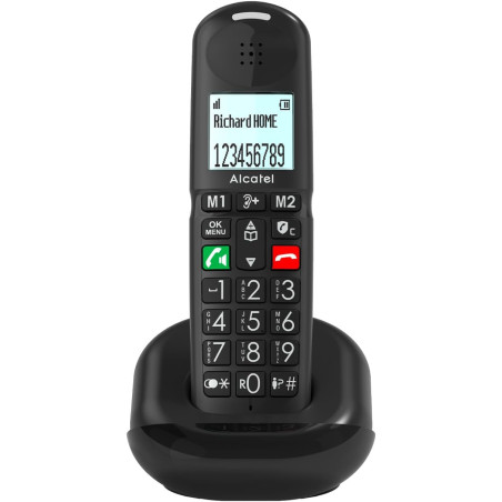 ALCATEL XL685 - Téléphone Fixe sans Fil DECT Senior Format XL - Écran Graphique Haute lisibilité - Grandes Touches - Audio Boost
