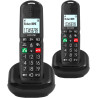 ALCATEL XL685 Duo - Téléphone Fixe sans Fil DECT Senior Format XL - Écran Graphique Haute lisibilité - Grandes Touches - Audio B