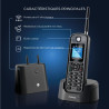 Motorola - Téléphone fixe sans fil DECT O201, identification de l'appelant, rétroéclairage, répertoire téléphonique de 200 numér