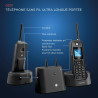 Motorola - Téléphone fixe sans fil DECT O201, identification de l'appelant, rétroéclairage, répertoire téléphonique de 200 numér
