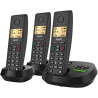 Gigaset Pure 220A Trio, téléphone DECT sans Fil, 3 combinés, répondeur | Blocage d’appel, mains libres, [Compatible en DE, IT, F