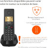 Gigaset Pure 220 téléphone DECT, Blocage d’Appel, Noir Anthracite | Sans fil, mains libres, 80 contacts, aides auditives, [Compa