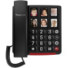Amplicomms BigTel 40 Plus, téléphone Filaire à Grande Touche, Six Boutons de numérotation directe Photo, Audio Boost 40dB, sonne