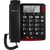 Amplicomms BigTel 48 Plus Téléphone Filaire à Grand Bouton avec Mains Libres et Audio Boost 40dB, sonneries Extra Fortes, Compat