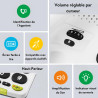 Doro PhoneEasy 312cs Téléphone Filaire à Larges Touches Contrastées, Fonction Mains-Libres et Mémoires Directes Idéal pour Les S