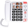SWISSVOICE - Xtra 1110 - Téléphone Fixe Filaire - Larges Touches - 6 Touches Mémoires Avec Photo - Sonneries Extra Fortes - Indi