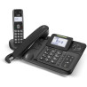 Doro Comfort 4005 téléphone Filaire + téléphone DECT sans Fil avec Répondeur (Noir) [Version Française]
