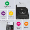 Doro Comfort 4005 téléphone Filaire + téléphone DECT sans Fil avec Répondeur (Noir) [Version Française]
