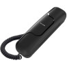 ALCATEL T06 - Téléphone Fixe Filaire - Design Ultra Compact - Fixation Murale - Touche Rappel - Noir