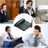 Lychee Téléphone Fixe sans Fil GSM Quadri-Bande sans Fil - Double SIM, Prise en Charge multilingue(Y Compris Le français),Grand 