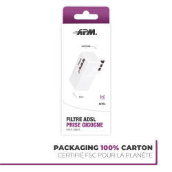 APM 570839 - Filtre Adsl Haut Debit Blanc