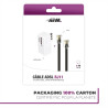 APM 570838 - doux et flexible Cordon ADSL Rj11 Mâle/Mâle de couleur Noir 5 M + Filtre Adsl Blanc - pour relier à un boîtier ou u