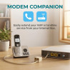 Répartiteur Téléphonique RJ11 6P4C (1 Mâle vers 2 Femelles), Adaptateur Doubleur de Prise Téléphone Fixe pour Box ADSL, Fax, Mod