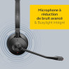 Engage 65 SE Casque Mono, Base, Alimentation électrique, câble USB-C vers USB-A de 1,5 m, câble de téléphone de Bureau, Guide de