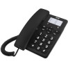 SPC Original - Téléphone Fixe Bureau/Mural, Grandes Touches, Noir | Grandes touches, simple, 3 touches de mémoire directe, sonne