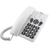 SPC Original - Téléphone Fixe Bureau/Mural, Grandes Touches, Blanc | Grandes touches, simple, 3 touches de mémoire directe, sonn