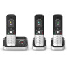 ALCATEL FX990 Voice Trio - Téléphone Fixe sans Fil DECT avec Répondeur 50 Min - Écran Graphique Couleur Haute Résolution - Mains