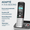 ALCATEL FX990 Voice - Téléphone Fixe sans Fil DECT avec Répondeur - Écran Graphique Couleur Haute résolution - Mains Libres - Bl