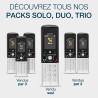 ALCATEL FX990 Voice - Téléphone Fixe sans Fil DECT avec Répondeur - Écran Graphique Couleur Haute résolution - Mains Libres - Bl
