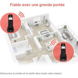 VTech CS1450 Téléphone sans Fil DECT avec répondeur Automatique, Fonction Mains Libres, Blocage d'appels, Identification de l'ap