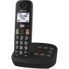 Panasonic KX-TGU130EXB Téléphone Numérique sans Fil avec Répondeur, Unité de Base et 1 Combiné, Écran LCD, Grosses Touches, Appe