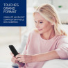 Panasonic KX-TGU132EXB Téléphone Numérique sans Fil avec Répondeur, Unité de Base et 2 Combinés, Écran LCD, Grosses Touches, App
