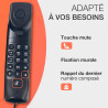 ALCATEL Temporis 10 PRO - Téléphone Fixe Filaire Professionnel - Monobloc - Indicateur Lumineux Pour Appel Entrant - Touche Rapp