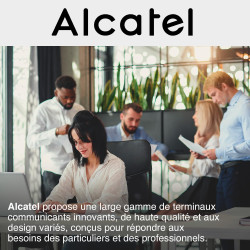 ALCATEL Temporis 10 PRO - Téléphone Fixe Filaire Professionnel - Monobloc - Indicateur Lumineux Pour Appel Entrant - Touche Rapp