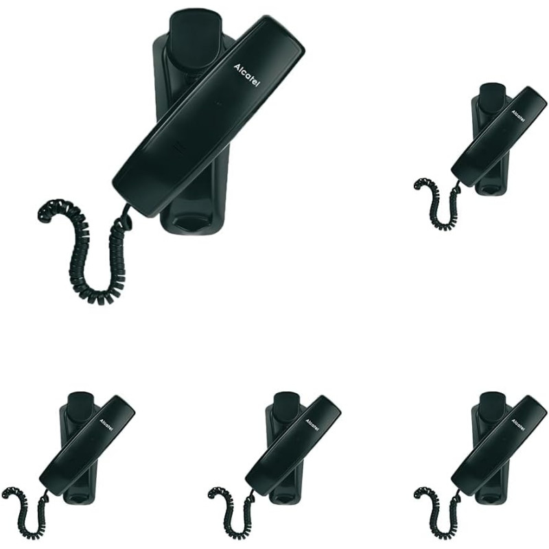 ALCATEL Temporis 10 Pro - Téléphone Fixe Filaire Professionnel - Monobloc - Indicateur Lumineux pour Appel Entrant - Touche Rapp