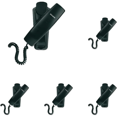 ALCATEL Temporis 10 Pro - Téléphone Fixe Filaire Professionnel - Monobloc - Indicateur Lumineux pour Appel Entrant - Touche Rapp