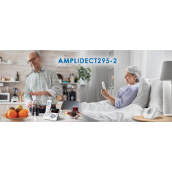 Geemarc Amplidect 295 Duo - Téléphone Amplifié sans Fil et Son Combiné Additionnel avec Répondeur, Sonnerie Puissante et Grosses