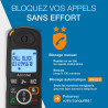 ALCATEL XL595 B Voice Trio - Téléphone Fixe Sans Fil Senior Avec Répondeur - Grand Écran Rétroéclairé - Mains Libres - Fonction 