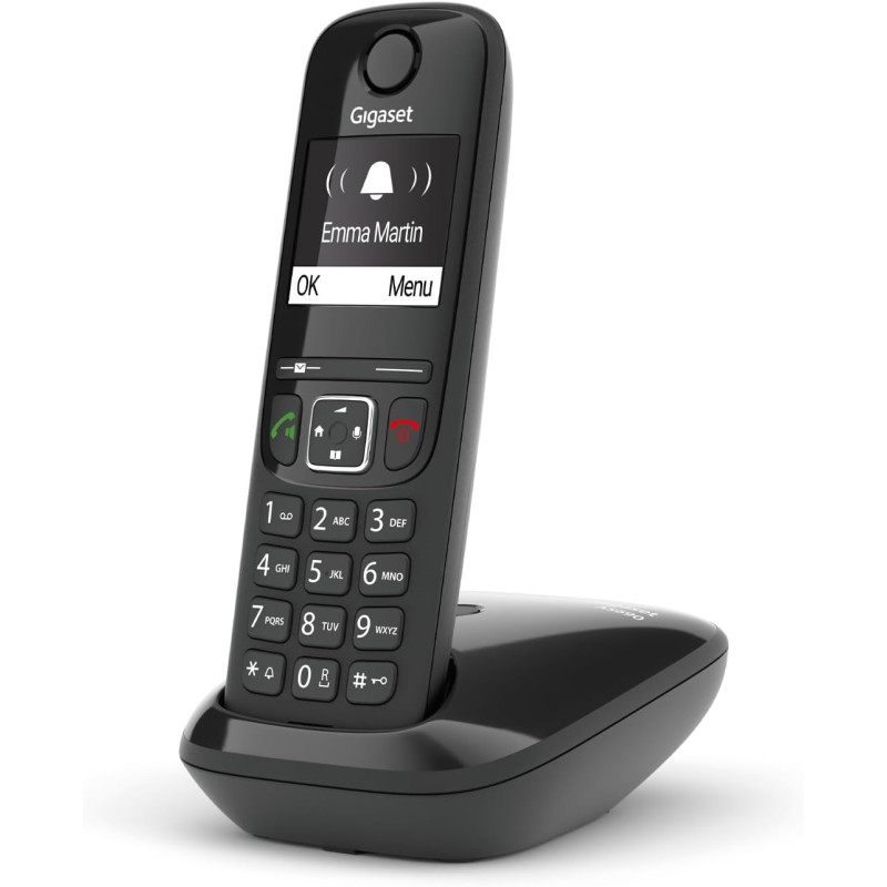 Gigaset AS690 Teléfono DECT/analógico Identificador de llamadas Negro