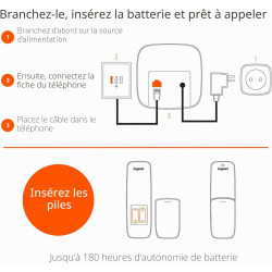 Gigaset AS690 Teléfono DECT/analógico Identificador de llamadas Negro