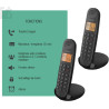 Logicom ILOA 255T Téléphone Fixe sans Fil avec Répondeur Enregistreur - Duo - Téléphones analogiques et dect - Noir