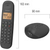 Logicom ILOA 255T Téléphone Fixe sans Fil avec Répondeur Enregistreur - Duo - Téléphones analogiques et dect - Noir