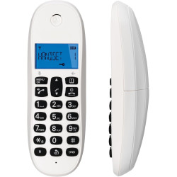 Motorola C1001CBW+ - Téléphone numérique sans Fil DECT - Mode Blocage d'appel, Identification de l'appelant, Mains Libres, réper