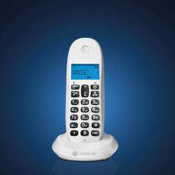 Motorola C1001CBW+ - Téléphone numérique sans Fil DECT - Mode Blocage d'appel, Identification de l'appelant, Mains Libres, réper