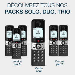 ALCATEL F890 Voice - Téléphone Fixe Sans Fil DECT Avec Répondeur - Écran Graphique Haute Résolution - Mains Libres - Blocage Des