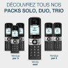 ALCATEL F890 Voice - Téléphone Fixe Sans Fil DECT Avec Répondeur - Écran Graphique Haute Résolution - Mains Libres - Blocage Des