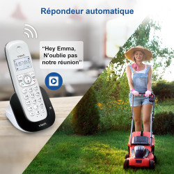 VTech Téléphone sans Fil DECT à 3 combinés, à Double Charge avec répondeur, Blocage d'appel, Identification de l'appelant/Appel 