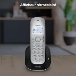 VTech Téléphone sans Fil DECT à 3 combinés, à Double Charge avec répondeur, Blocage d'appel, Identification de l'appelant/Appel 